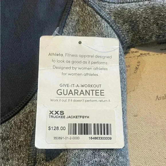 🆕Athleta Truckee XXS Fleece Jacket Gray - Picture 3 of 7